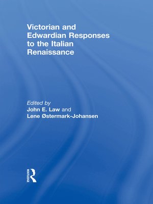 cover image of Victorian and Edwardian Responses to the Italian Renaissance